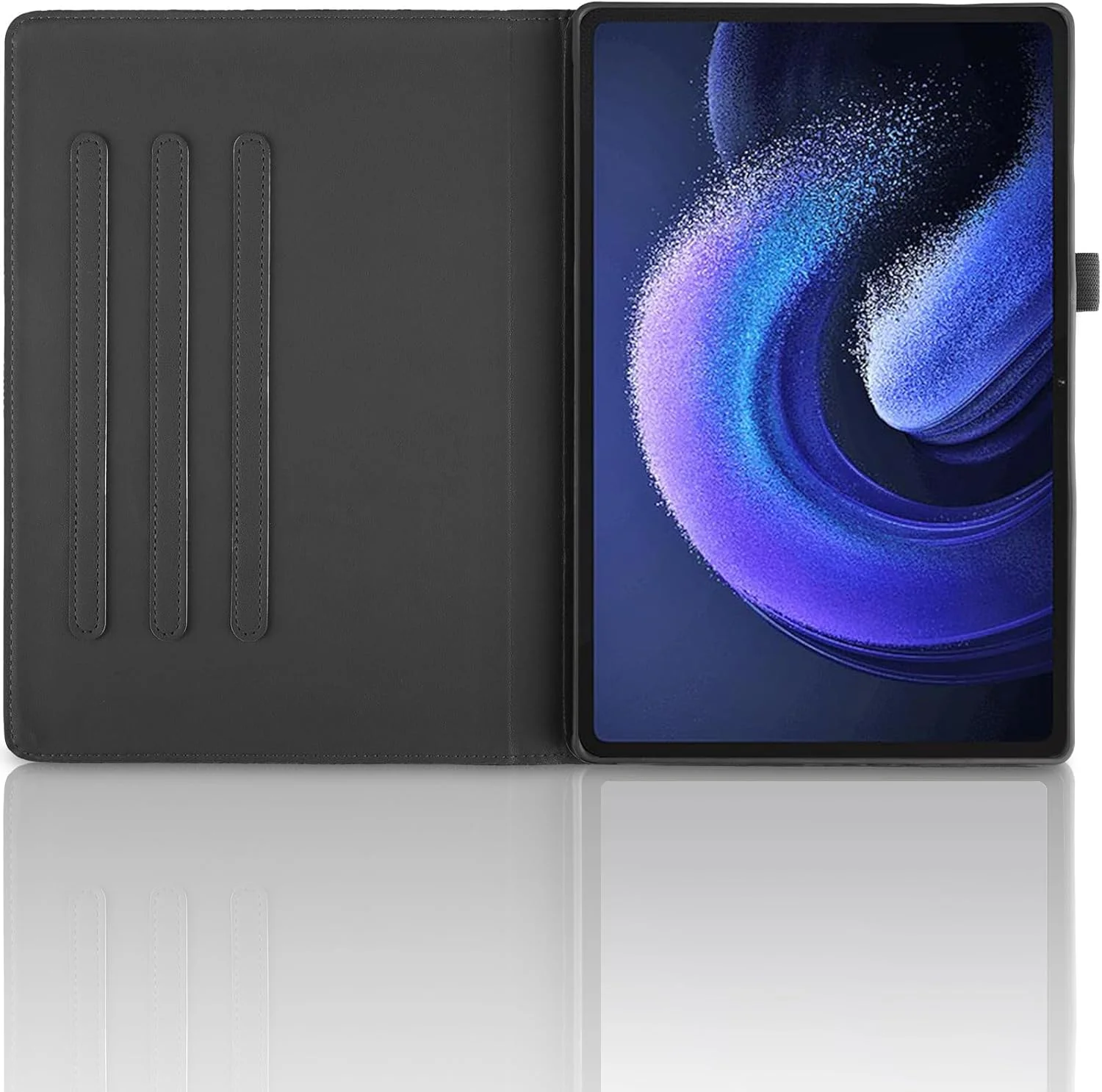 کیف تبلت TEDTIKJT برای شیائومی پد 7/7 پرو 11.2 اینچ 2024، کیف محافظ چرمی PU با قابلیت چرخش 360 درجه و چند زاویه، طرح درخت، روکش محافظ برای کیف شیائومی پد 7/7 پرو، مشکی