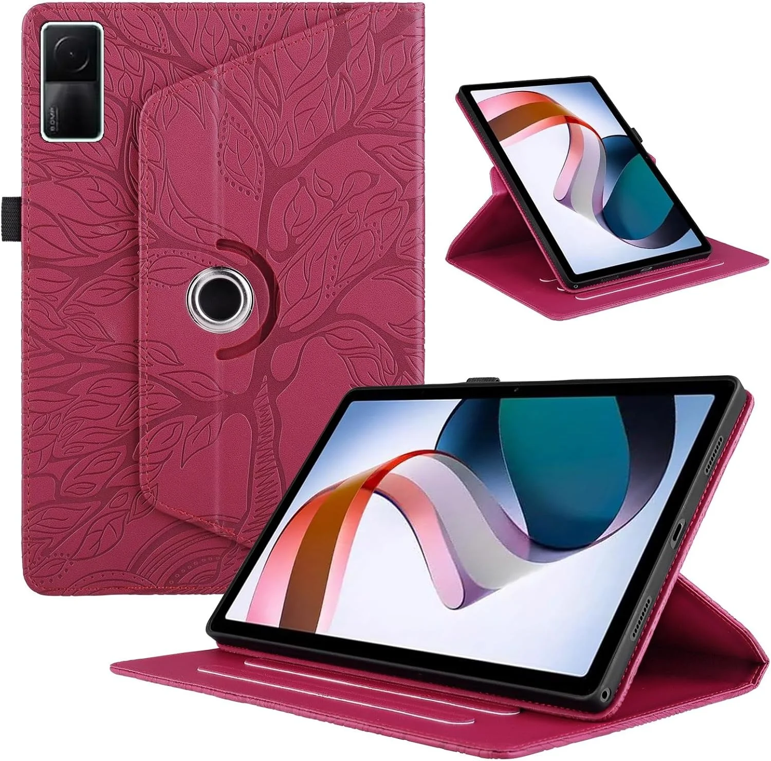 کیف تبلت سازگار با Xiaomi Redmi Pad 10.61 اینچ، مناسب تبلت های عرضه شده در سال 2022، با قابلیت تاشو و چرخش 360 درجه کیف تبلت سازگار با Xiaomi Redmi Pad 10.61 اینچ، مناسب تبلت های عرضه شده در سال 2022، با قابلیت تاشو و چرخش 360 درجه