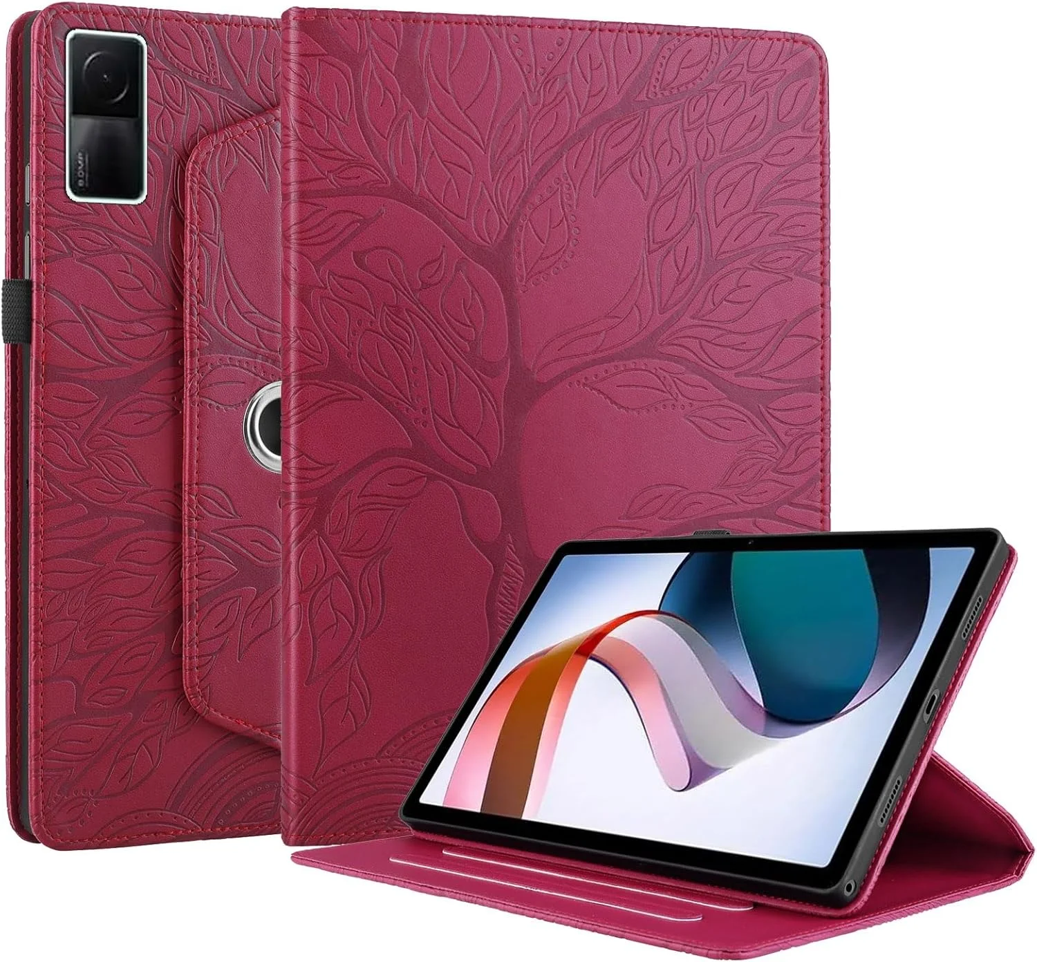 کیف تبلت سازگار با Xiaomi Redmi Pad 10.61 اینچ، مناسب تبلت های عرضه شده در سال 2022، با قابلیت تاشو و چرخش 360 درجه کیف تبلت سازگار با Xiaomi Redmi Pad 10.61 اینچ، مناسب تبلت های عرضه شده در سال 2022، با قابلیت تاشو و چرخش 360 درجه
