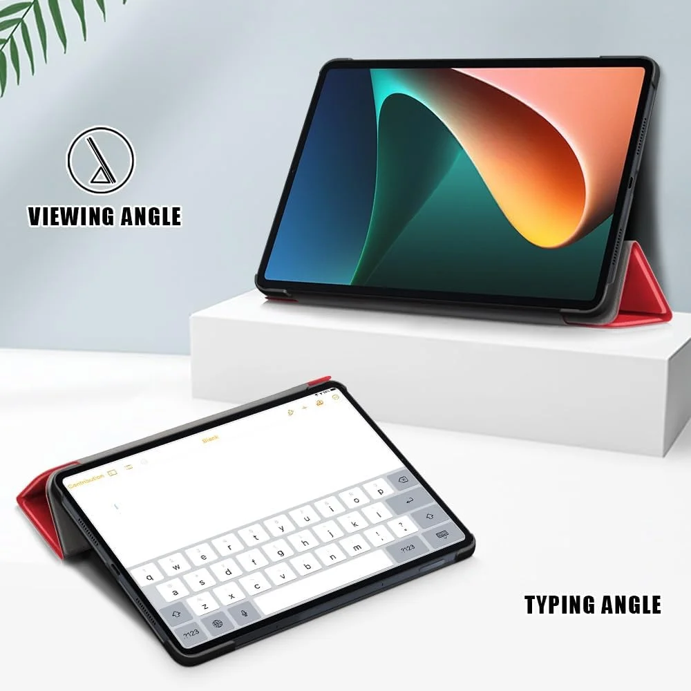 کیف تبلت مسافرتی سازگار با شیائومی می پد 5/MiPad 5 Pro 11 اینچ 2021، کیف تبلت هوشمند سه تایی، کیف سخت و فوق العاده باریک و سبک سازگار با قاب پشتی کامپیوتر کیف تبلت مسافرتی سازگار با شیائومی می پد 5/MiPad 5 Pro 11 اینچ 2021، کیف تبلت هوشمند سه تایی، کیف سخت و فوق العاده باریک و سبک سازگار با قاب پشتی کامپیوتر