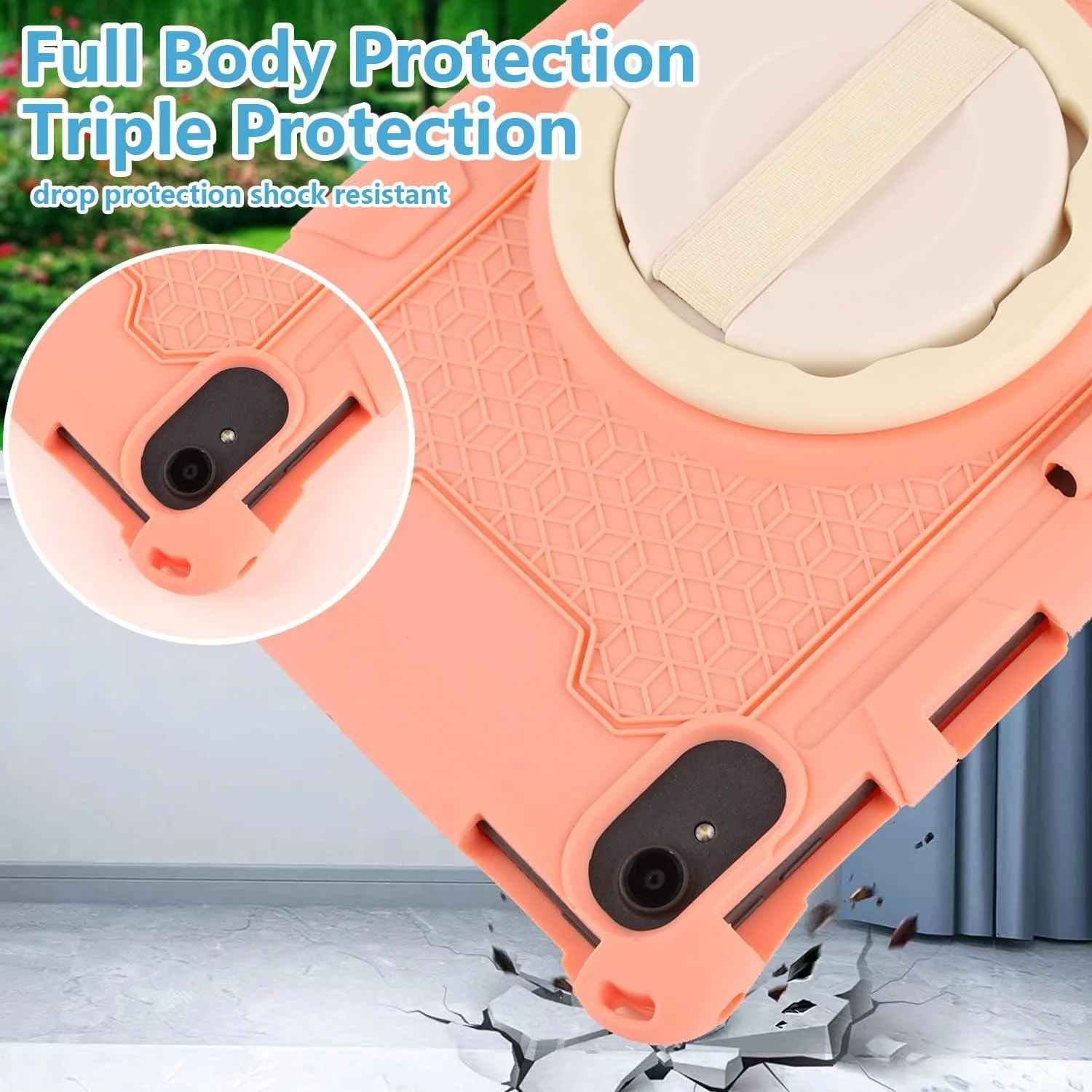 کیف تبلت مسافرتی سازگار با کودکان، مناسب برای شیائومی می پد 5/MiPad 5 Pro 11 اینچ 2021، کیف سیلیکونی نرم و سبک وزن، با بند مچی، بند شانه و کاور استند کیف تبلت مسافرتی سازگار با کودکان، مناسب برای شیائومی می پد 5/MiPad 5 Pro 11 اینچ 2021، کیف سیلیکونی نرم و سبک وزن، با بند مچی، بند شانه و کاور استند