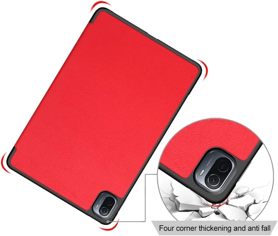 کیف تبلت مسافرتی سازگار با شیائومی می پد 5/MiPad 5 Pro 11 اینچ 2021، کیف تبلت هوشمند سه تایی، کیف سخت و فوق العاده باریک و سبک سازگار با قاب پشتی کامپیوتر کیف تبلت مسافرتی سازگار با شیائومی می پد 5/MiPad 5 Pro 11 اینچ 2021، کیف تبلت هوشمند سه تایی، کیف سخت و فوق العاده باریک و سبک سازگار با قاب پشتی کامپیوتر