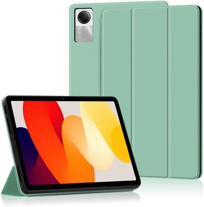 Travel with Tablet Case Compatible with Xiaomi Redmi Pad SE Case with Auto Sleep/Wake, Three Door Stand Function, Slim Soft Case Flip Protective Cover in Travel with Tablet Case Compatible with Xiaomi Redmi Pad SE Case with Auto Sleep/Wake, Three Door Stand Function, Slim Soft Case Flip Protective Cover in