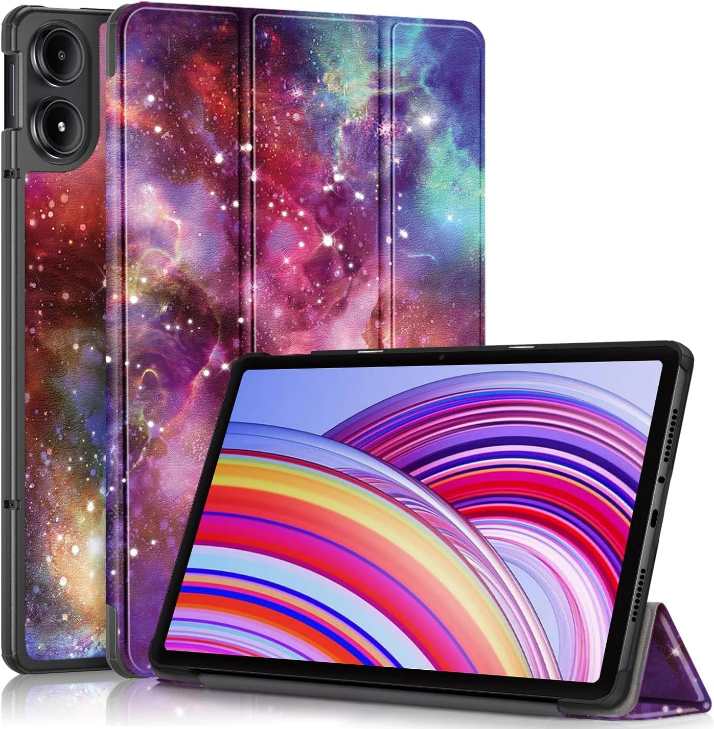 کیف تبلت TOPCASE برای تبلت شیائومی Redmi Pad Pro 12.1 اینچ / تبلت شیائومی Poco Pad 2024 12.1 اینچ، کیف محافظ باریک با عملکرد خواب/بیدار خودکار و پایه، طرح کهکشانی کیف تبلت TOPCASE برای تبلت شیائومی Redmi Pad Pro 12.1 اینچ / تبلت شیائومی Poco Pad 2024 12.1 اینچ، کیف محافظ باریک با عملکرد خواب/بیدار خودکار و پایه، طرح کهکشانی