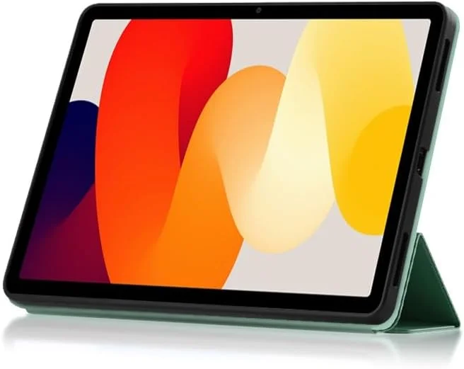 Travel with Tablet Case Compatible with Xiaomi Redmi Pad SE Case with Auto Sleep/Wake, Three Door Stand Function, Slim Soft Case Flip Protective Cover in