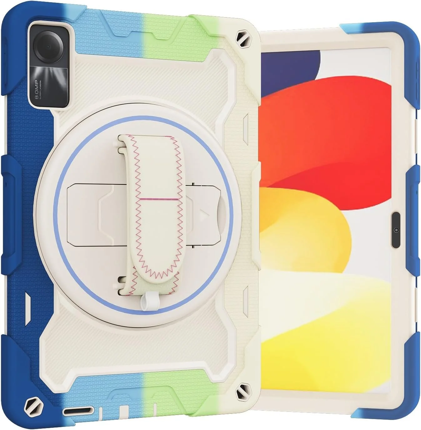 Tablet Cover Kids Case Compatible with Xiaomi Redmi Pad SE 11inch 2023,Multi-Angle Elastic Bracket+360° Adjustable Swivel Hand Strap Three-in-one Shatter-Resistant Shell, Drop-Proof,Shoulder Strap Tab Tablet Cover Kids Case Compatible with Xiaomi Redmi Pad SE 11inch 2023,Multi-Angle Elastic Bracket+360° Adjustable Swivel Hand Strap Three-in-one Shatter-Resistant Shell, Drop-Proof,Shoulder Strap Tab