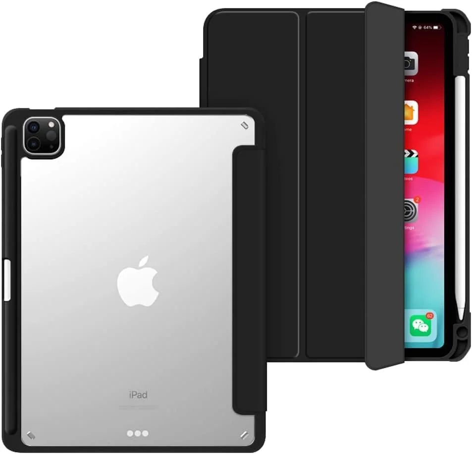MOTIM Case for Xiaomi Redmi Pad 10.61 Inch,Transparent Soft Shell Back Case with Automatic Charging Pencil Slot (Black) MOTIM Case for Xiaomi Redmi Pad 10.61 Inch,Transparent Soft Shell Back Case with Automatic Charging Pencil Slot (Black)