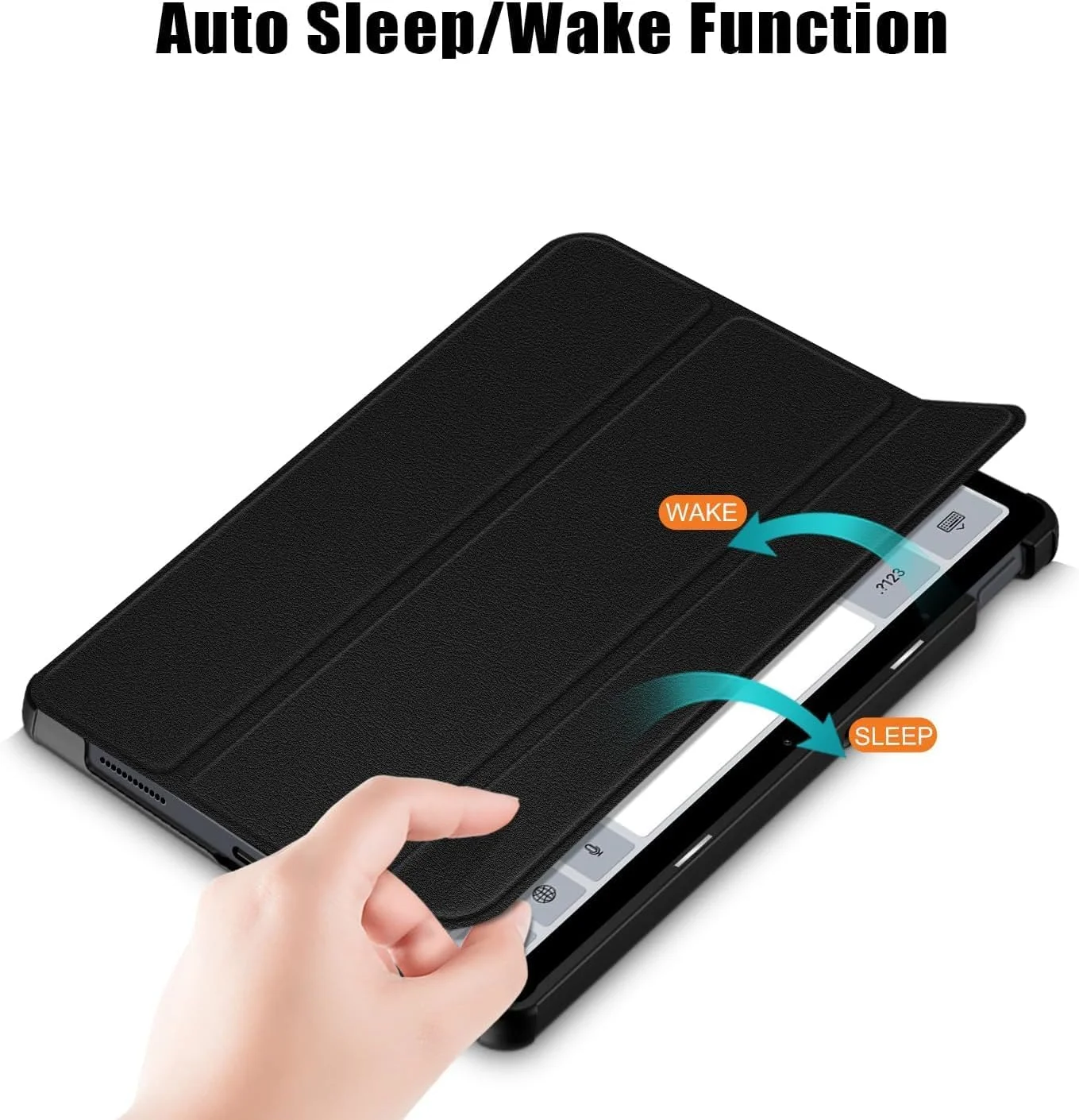 کاور آواکوت برای شیائومی ردمی پد اس ای 11 اینچ، کاور محافظ باریک و سخت با قابلیت استند و عملکرد خواب/بیداری خودکار، مشکی
