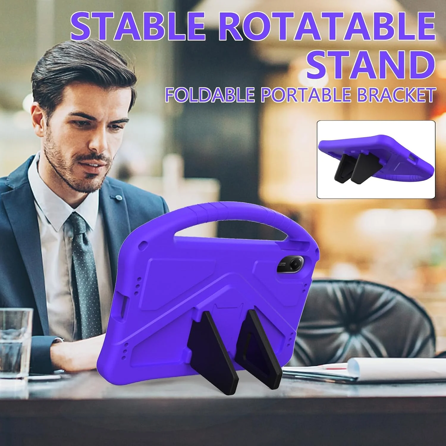 کیف محافظ تبلت EabHulie مناسب برای شیائومی Redmi Pad 2 2025 با اندازه 11 اینچ، با طراحی کودکانه، مقاوم، سبک وزن، دارای دسته و پایه، ضد ضربه، رنگ بنفش کیف محافظ تبلت EabHulie مناسب برای شیائومی Redmi Pad 2 2025 با اندازه 11 اینچ، با طراحی کودکانه، مقاوم، سبک وزن، دارای دسته و پایه، ضد ضربه، رنگ بنفش