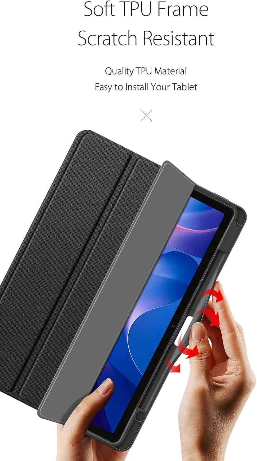 کیف تبلت Gruattreay سازگار با شیائومی Redmi Pad 2 11 اینچ (2025)، کیف چرمی PU سه تایی با قابلیت بیدار/خواب خودکار، پوشش پشتی شفاف و جای مداد داخلی کیف تبلت Gruattreay سازگار با شیائومی Redmi Pad 2 11 اینچ (2025)، کیف چرمی PU سه تایی با قابلیت بیدار/خواب خودکار، پوشش پشتی شفاف و جای مداد داخلی