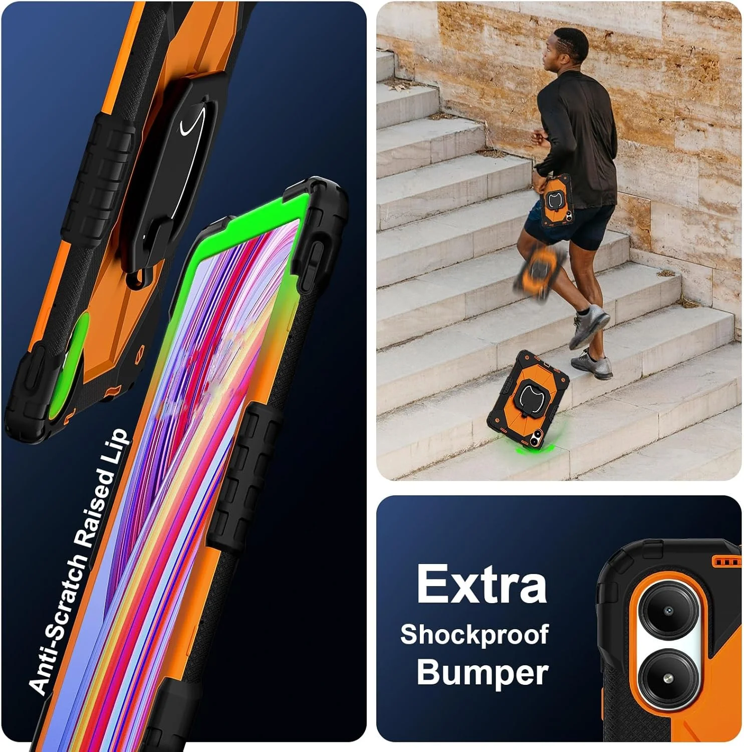 کیف محافظ تبلت سازگار با شیائومی ردمی پد پرو 12.1 اینچ 2024، محافظت مقاوم در برابر ضربه، مناسب کودکان 12.1 اینچی با پایه برای شیائومی ردمی پد پرو W، Sa