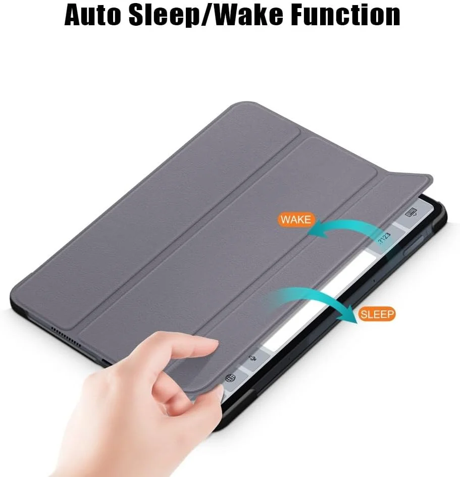کیف تبلت مسافرتی سازگار با شیائومی می پد 5/MiPad 5 Pro 11 اینچ 2021، کیف تبلت هوشمند سه تایی، کیف پایه سبک فوق العاده باریک، پوشش فولیو با پوسته پشتی PC سخت، تبلت با قابلیت خواب/بیدار شدن خودکار