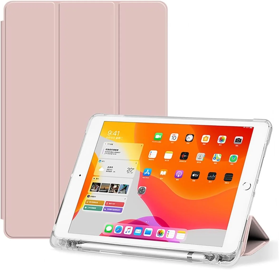 کیف تبلت مسافرتی سازگار با تبلت 12.4 اینچی Xiaomi 5 Pro، کاور باریک TPU با قابلیت بیدار/خواب خودکار، کاور هوشمند با جای مداد، کاور ضد ضربه با محافظ پوسته پشتی شفاف (B کیف تبلت مسافرتی سازگار با تبلت 12.4 اینچی Xiaomi 5 Pro، کاور باریک TPU با قابلیت بیدار/خواب خودکار، کاور هوشمند با جای مداد، کاور ضد ضربه با محافظ پوسته پشتی شفاف (B
