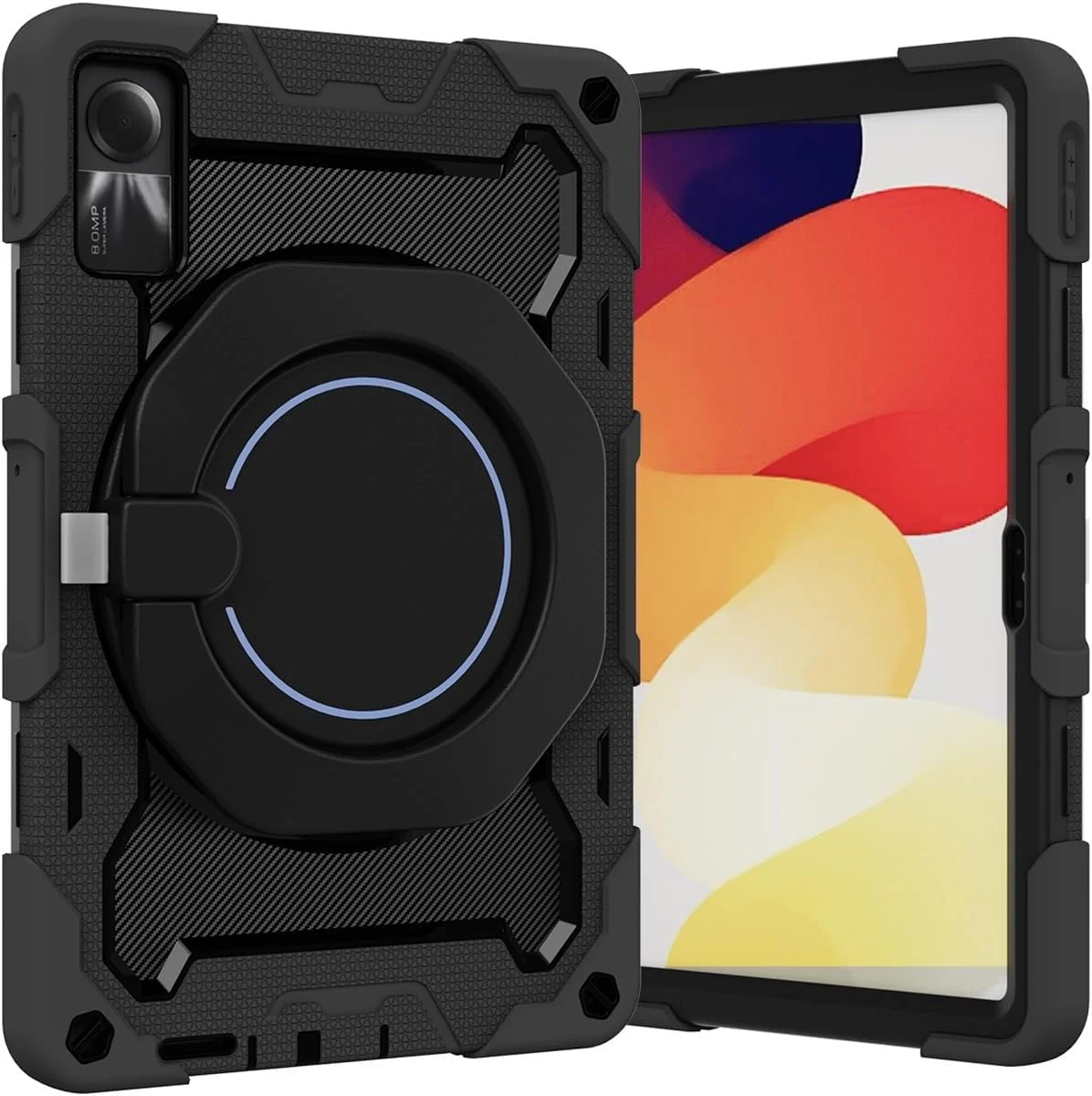 کاور تبلت کودکانه سازگار با شیائومی Redmi Pad SE 11 اینچ 2023، کاور استند دسته دار چرخشی 360 درجه، بدنه سه لایه مقاوم در برابر شکستن، ضد ضربه، تبلت بند شانه ای مناسب منزل (مشکی) کاور تبلت کودکانه سازگار با شیائومی Redmi Pad SE 11 اینچ 2023، کاور استند دسته دار چرخشی 360 درجه، بدنه سه لایه مقاوم در برابر شکستن، ضد ضربه، تبلت بند شانه ای مناسب منزل (مشکی)