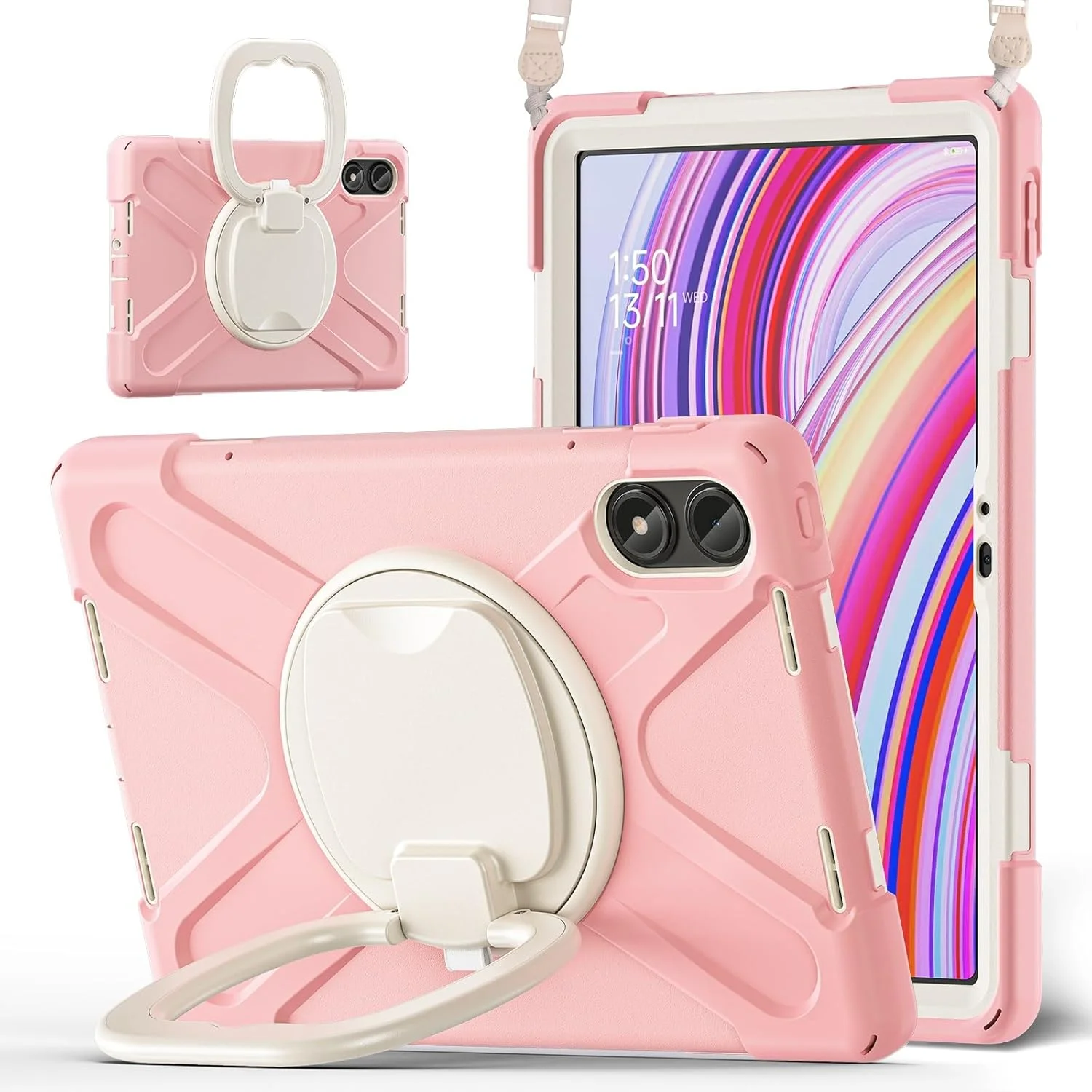 کیف تبلت مناسب برای Xiaomi Redmi Pad Pro 12.1"/Poco Pad 12.1"، محافظ بادوام و ضد ضربه با عملکرد چندگانه