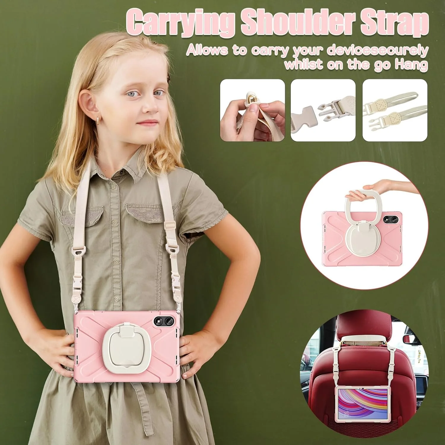 کیف تبلت مناسب برای Xiaomi Redmi Pad Pro 12.1"/Poco Pad 12.1"، محافظ بادوام و ضد ضربه با عملکرد چندگانه