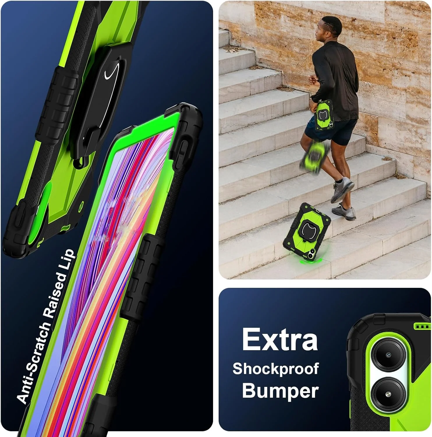 کاور تبلت سازگار با شیائومی Redmi Pad Pro 12.1 اینچ 2024، محافظ سنگین ضد ضربه و بادوام 12.1 اینچی مناسب کودکان با پایه نگهدارنده سازگار با شیائومی Redmi Pad Pro به همراه بند شانه کاور تبلت سازگار با شیائومی Redmi Pad Pro 12.1 اینچ 2024، محافظ سنگین ضد ضربه و بادوام 12.1 اینچی مناسب کودکان با پایه نگهدارنده سازگار با شیائومی Redmi Pad Pro به همراه بند شانه