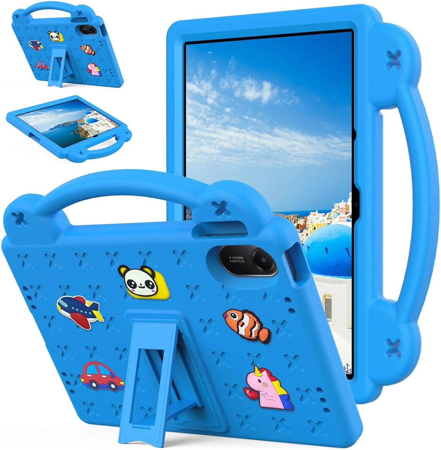 کاور تبلت کودکانه Gruattreay سازگار با شیائومی Redmi Pad 2 2025، دارای پایه و دسته داخلی، پوشش سیلیکونی EVA قابل شستشو و سازگار با محیط زیست برای Redmi Pad 2 (آبی آسمانی) کاور تبلت کودکانه Gruattreay سازگار با شیائومی Redmi Pad 2 2025، دارای پایه و دسته داخلی، پوشش سیلیکونی EVA قابل شستشو و سازگار با محیط زیست برای Redmi Pad 2 (آبی آسمانی)
