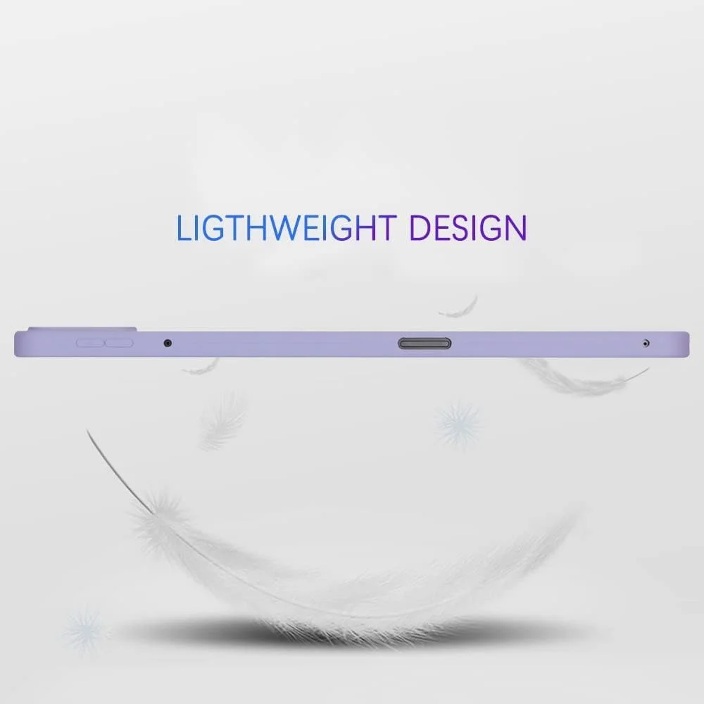 کاور تبلت سازگار با شیائومی Mi Pad 6/6 Pro 2023 11.2 اینچ، کاور محافظ TPU نرم و باریک ضد ضربه، کاور هوشمند سبک و باریک تبلت (بنفش) کاور تبلت سازگار با شیائومی Mi Pad 6/6 Pro 2023 11.2 اینچ، کاور محافظ TPU نرم و باریک ضد ضربه، کاور هوشمند سبک و باریک تبلت (بنفش)