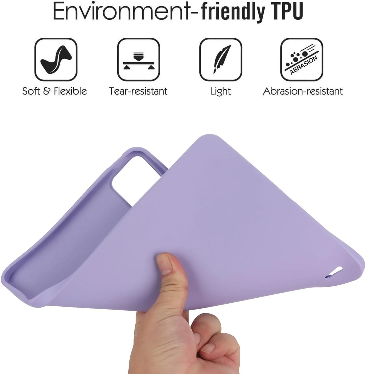 کاور تبلت سازگار با شیائومی Mi Pad 6/6 Pro 2023 11.2 اینچ، کاور محافظ TPU نرم و باریک ضد ضربه، کاور هوشمند سبک و باریک تبلت (بنفش) کاور تبلت سازگار با شیائومی Mi Pad 6/6 Pro 2023 11.2 اینچ، کاور محافظ TPU نرم و باریک ضد ضربه، کاور هوشمند سبک و باریک تبلت (بنفش)