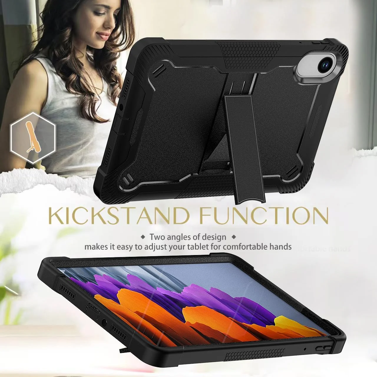 کاور تبلت گرواتری سازگار با شیائومی Redmi Pad SE 11 اینچ 2025، کاور محافظ سیلیکونی با محافظت از گوشهها در برابر سقوط و استند قابل تنظیم برای Redmi Pad SE 11 اینچ (رزگلد) کاور تبلت گرواتری سازگار با شیائومی Redmi Pad SE 11 اینچ 2025، کاور محافظ سیلیکونی با محافظت از گوشهها در برابر سقوط و استند قابل تنظیم برای Redmi Pad SE 11 اینچ (رزگلد)