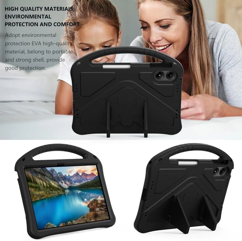 کاور تبلت Xliamcp مناسب برای شیائومی Redmi Pad Pro 12.1 اینچ 2024، کاور محافظ سبک وزن و ضد ضربه با دستگیره و پایه، مشکی