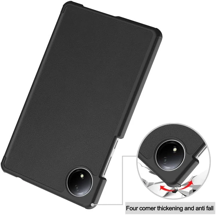 کیف تبلت برای شیائومی ردمی پد SE 4G 8.7 اینچی، کاور سه تایی استند با نگهدارنده قلم، خواب/بیداری خودکار، پشت TPU نرم، کاور محافظ باریک، مشکی کیف تبلت برای شیائومی ردمی پد SE 4G 8.7 اینچی، کاور سه تایی استند با نگهدارنده قلم، خواب/بیداری خودکار، پشت TPU نرم، کاور محافظ باریک، مشکی