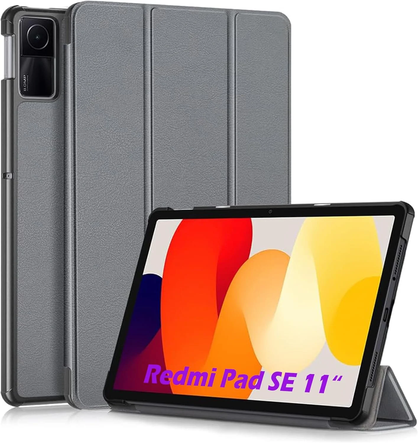 کیف تبلت XIEHUZA برای شیائومی Redmi Pad SE 11 اینچ 2023، کیف تاشو چرمی PU فوق العاده نازک با قابلیت خواب/بیدار شدن خودکار برای شیائومی Redmi Pad SE (خاکستری) کیف تبلت XIEHUZA برای شیائومی Redmi Pad SE 11 اینچ 2023، کیف تاشو چرمی PU فوق العاده نازک با قابلیت خواب/بیدار شدن خودکار برای شیائومی Redmi Pad SE (خاکستری)