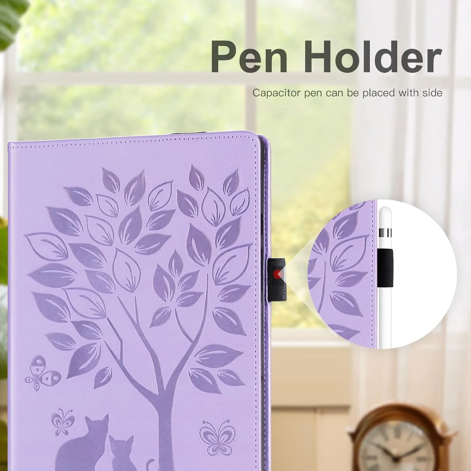 کیف محافظ LSPCASA با قابلیت استند و جای قلم برای ردمی پد SE 8.7، کیف چرمی PU با کیفیت عالی برای شیائومی پد SE 8.7 به همراه کش الاستیک - بنفش کیف محافظ LSPCASA با قابلیت استند و جای قلم برای ردمی پد SE 8.7، کیف چرمی PU با کیفیت عالی برای شیائومی پد SE 8.7 به همراه کش الاستیک - بنفش