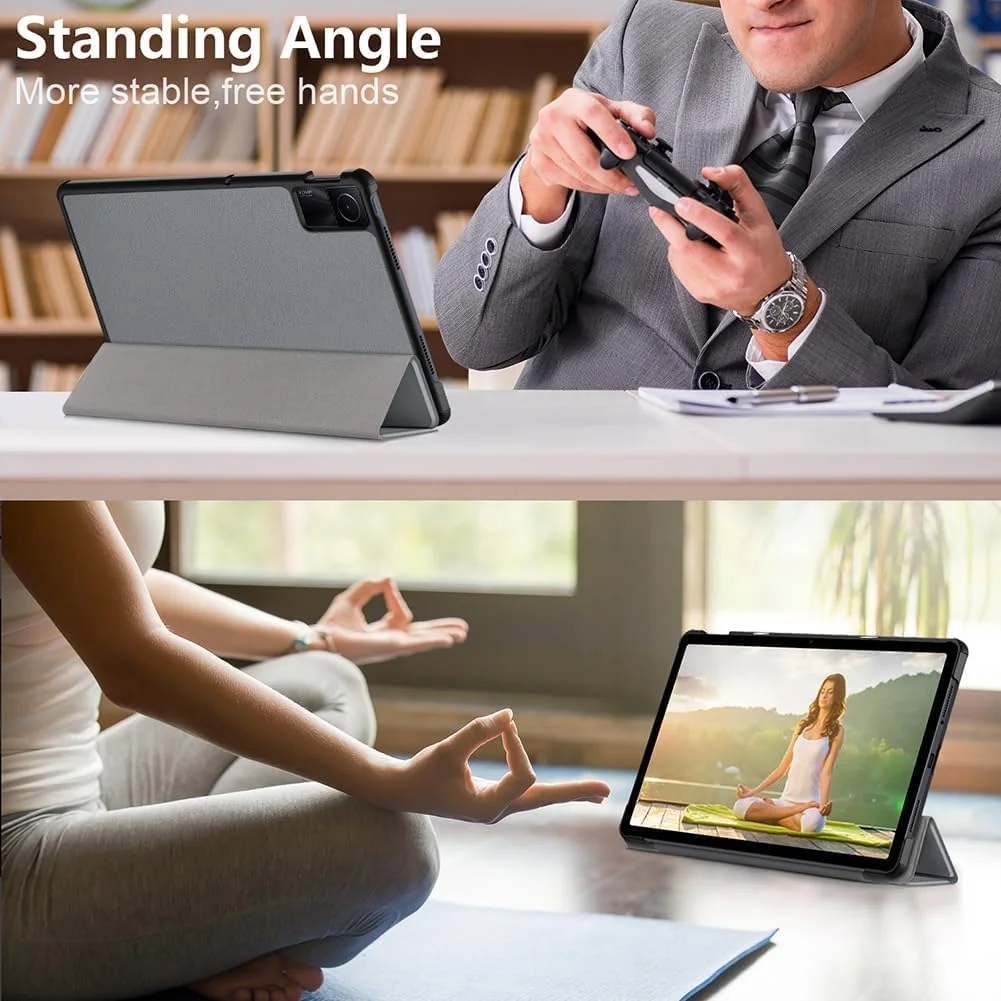 کیف تبلت XIEHUZA برای شیائومی Redmi Pad SE 11 اینچ 2023، کیف تاشو چرمی PU فوق العاده نازک با قابلیت خواب/بیدار شدن خودکار برای شیائومی Redmi Pad SE (خاکستری) کیف تبلت XIEHUZA برای شیائومی Redmi Pad SE 11 اینچ 2023، کیف تاشو چرمی PU فوق العاده نازک با قابلیت خواب/بیدار شدن خودکار برای شیائومی Redmi Pad SE (خاکستری)