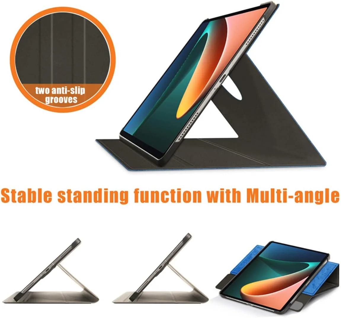 کاور اکسفور مدل Xiaomi Mi Pad 5، کاور آبی تیره برای Mi Pad 5 Pro، دارای بند الاستیک، جای قلم، حالت استند و عملکرد خواب و بیدار شدن خودکار، کاور چرمی PU تبلت برای Xiaomi Mi Pad 5 Pro کاور اکسفور مدل Xiaomi Mi Pad 5، کاور آبی تیره برای Mi Pad 5 Pro، دارای بند الاستیک، جای قلم، حالت استند و عملکرد خواب و بیدار شدن خودکار، کاور چرمی PU تبلت برای Xiaomi Mi Pad 5 Pro