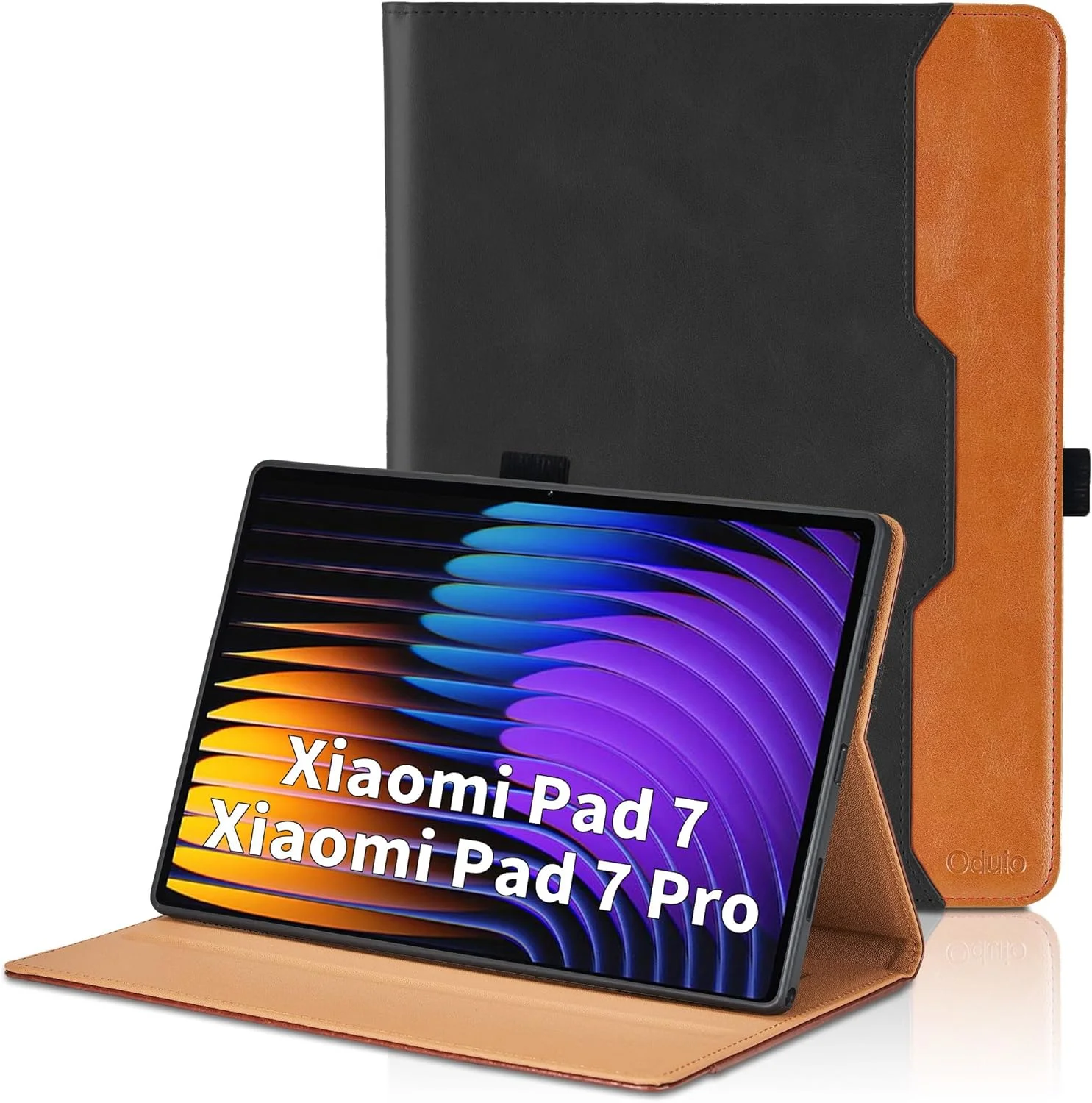 Case for Xiaomi Pad 7 / Xiaomi Pad 7 Pro (2025) 11.2 Inch PU Leather Protective Case with Pocket and Pen Loop, Auto Sleep/Wake Function Smart Cover with Stand Function - Black Case for Xiaomi Pad 7 / Xiaomi Pad 7 Pro (2025) 11.2 Inch PU Leather Protective Case with Pocket and Pen Loop, Auto Sleep/Wake Function Smart Cover with Stand Function - Black