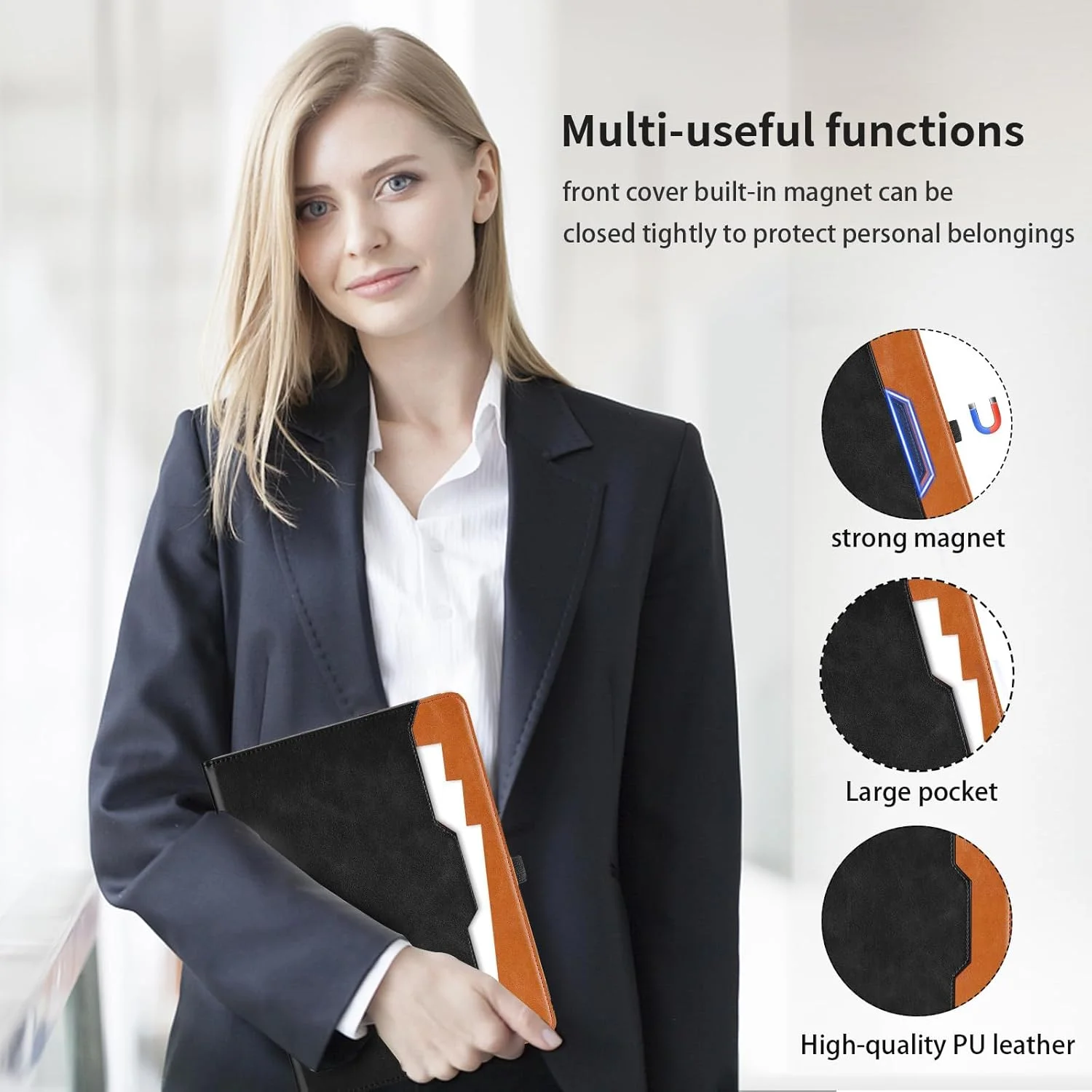 Case for Xiaomi Pad 7 / Xiaomi Pad 7 Pro (2025) 11.2 Inch PU Leather Protective Case with Pocket and Pen Loop, Auto Sleep/Wake Function Smart Cover with Stand Function - Black Case for Xiaomi Pad 7 / Xiaomi Pad 7 Pro (2025) 11.2 Inch PU Leather Protective Case with Pocket and Pen Loop, Auto Sleep/Wake Function Smart Cover with Stand Function - Black