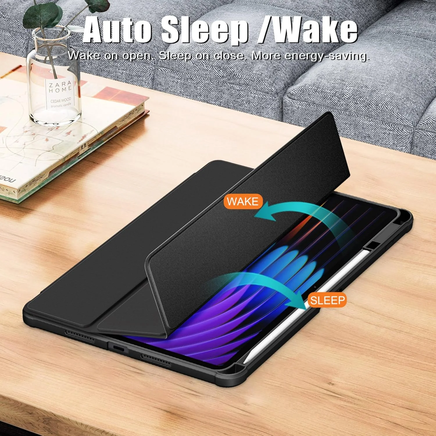 کاور محافظ سخت Vurtboly سازگار با شیائومی می پد 7/7 پرو 11.2 اینچ 2024، کاور چند زاویه ای اکریلیک شفاف PC با پایه نگهدارنده قلم ضد ضربه برای شیائومی می پد 7/7 پرو 2024