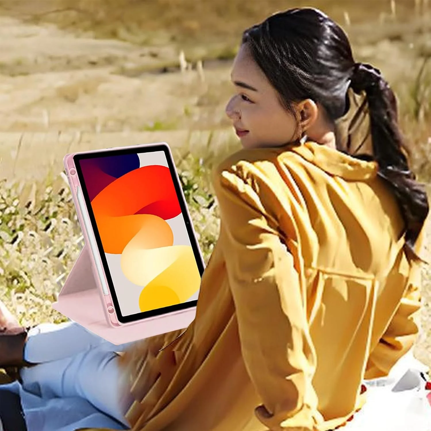 کیف چرخشی A-BEAUTY سازگار با شیائومی Redmi Pad SE 11 اینچ 2023 به همراه جای قلم، پایه چرخش 360 درجه، کاور ضد ضربه با پشت شفاف، قابلیت بیدار/خواب خودکار، صورتی کیف چرخشی A-BEAUTY سازگار با شیائومی Redmi Pad SE 11 اینچ 2023 به همراه جای قلم، پایه چرخش 360 درجه، کاور ضد ضربه با پشت شفاف، قابلیت بیدار/خواب خودکار، صورتی