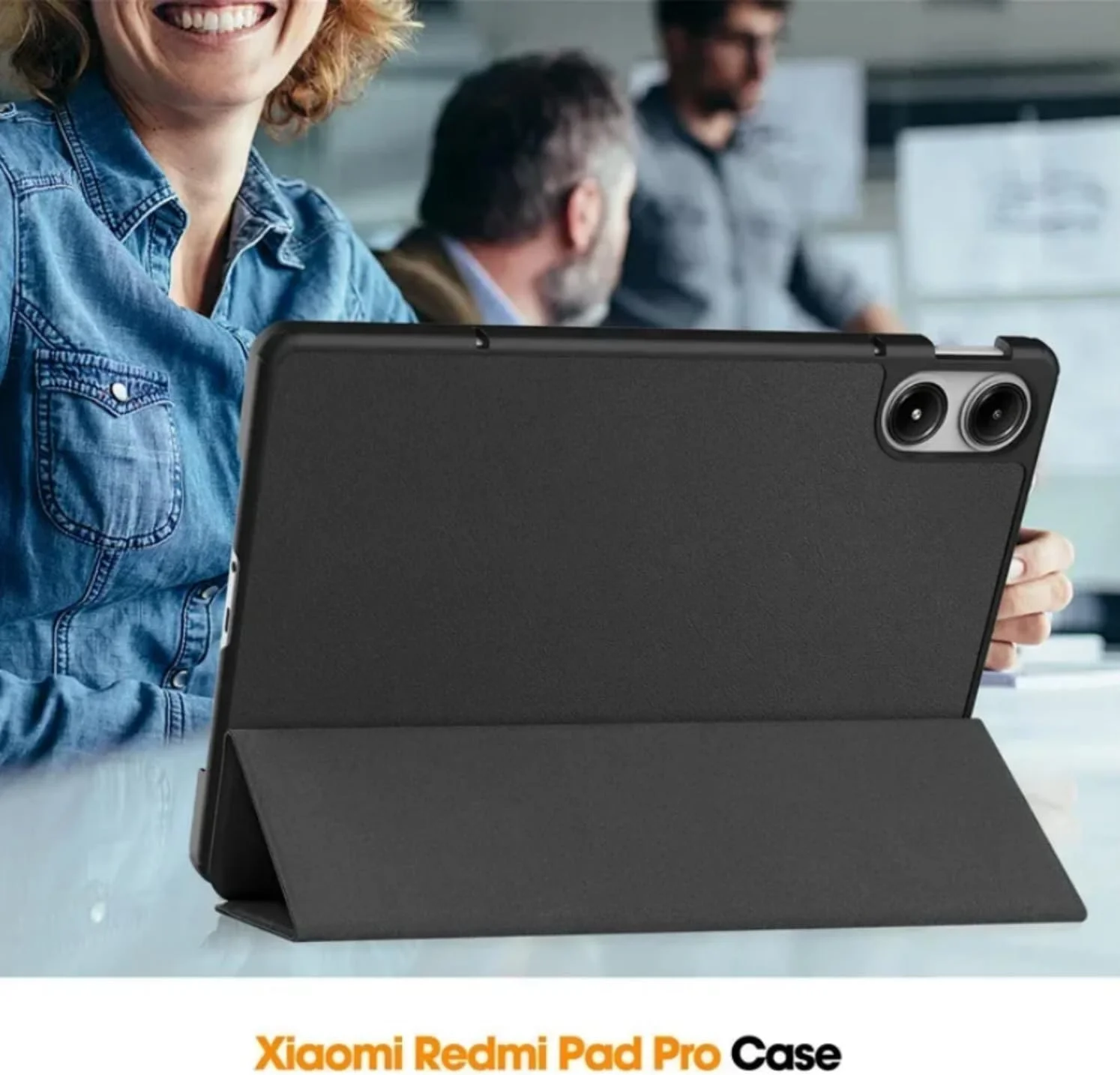 کیف تاشو سه لایه Skeido مناسب برای تبلت شیائومی Redmi Pad Pro 2024 مدل Red Mi Pad Pro 12.1 با قابلیت خواب خودکار (مشکی) کیف تاشو سه لایه Skeido مناسب برای تبلت شیائومی Redmi Pad Pro 2024 مدل Red Mi Pad Pro 12.1 با قابلیت خواب خودکار (مشکی)