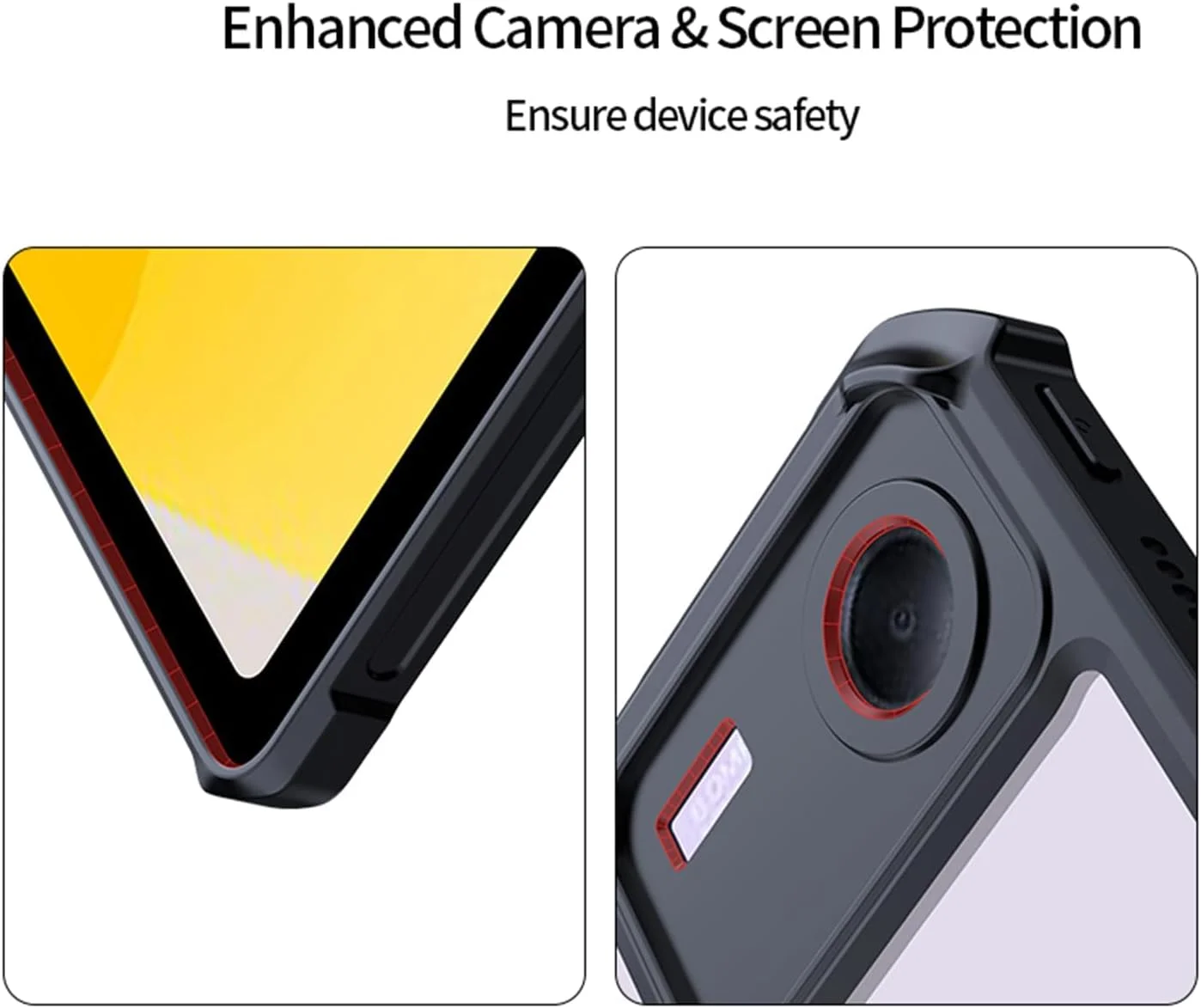 کاور تبلت شیائومی Redmi Pad SE 11 اینچ، ضد لک، ضد عرق، ضد اثر انگشت، بدنه سخت مشکی و ضربه گیر TPU نرم، دارای پایه فوق العاده پایدار، مناسب تبلت Redmi Pad SE 11" 2023، مشکی