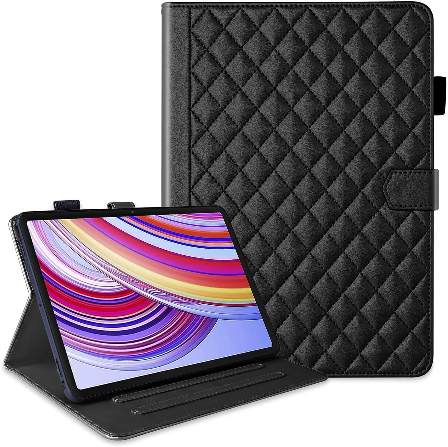 کیف محافظ نالاکال برای شیائومی ردمی پد پرو 12.1 اینچ 2024، کاور باریک تبلت، ساخته شده از مواد PU و TPU، کاور ضد ضربه شیک، اتصال مغناطیسی قوی، محافظت بادوام، مشکی