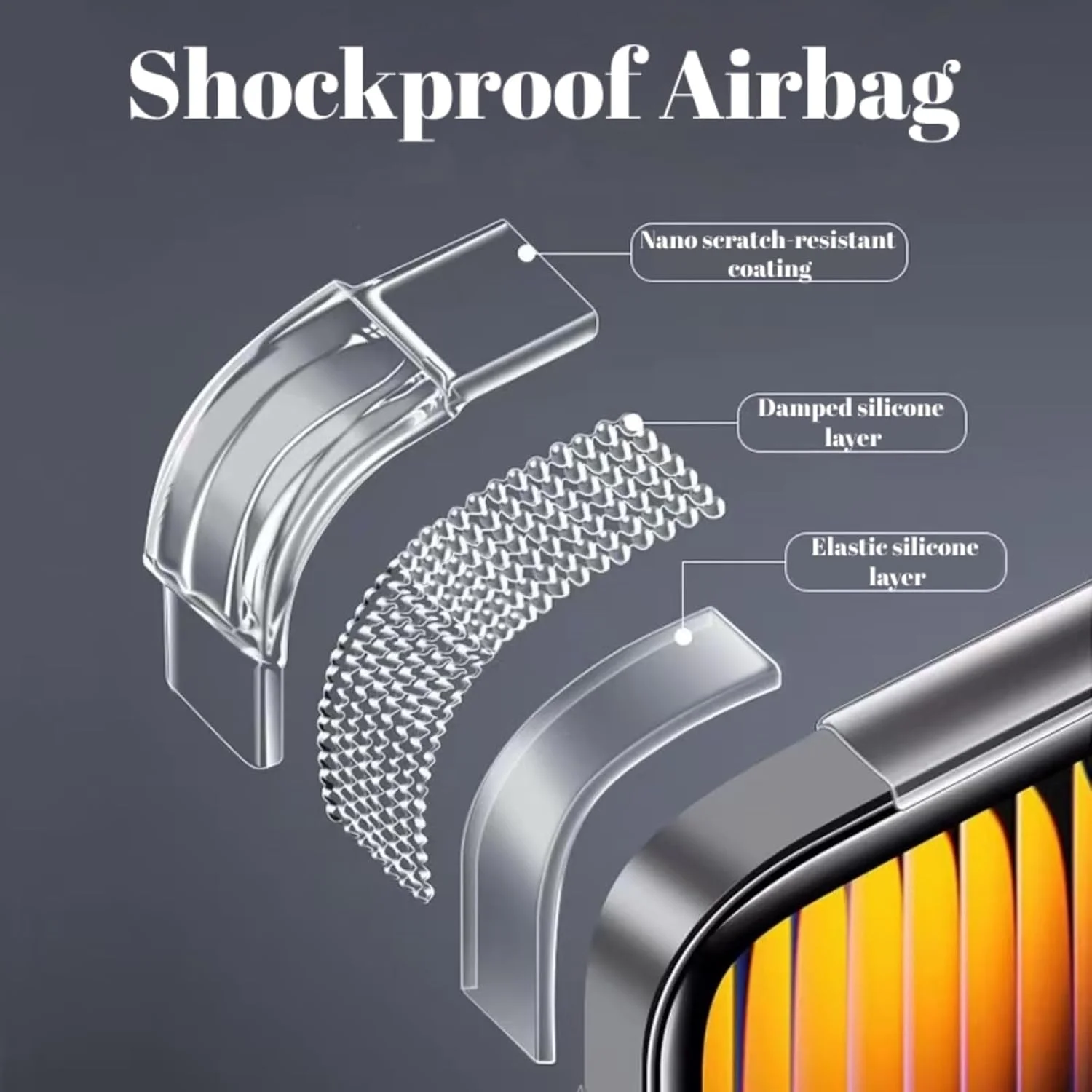 کاور شفاف Vurtboly سازگار با تبلت شیائومی Mi Pad 7/7 Pro 11.2 اینچی (2024)، محافظت پیشرفته با کیسه هوا در برابر سقوط، سیلیکون نرم و انعطاف پذیر TPU ضد ضربه و ضد خش، طراحی باریک مناسب برای شیائومی Mi Pad 7/7 Pro