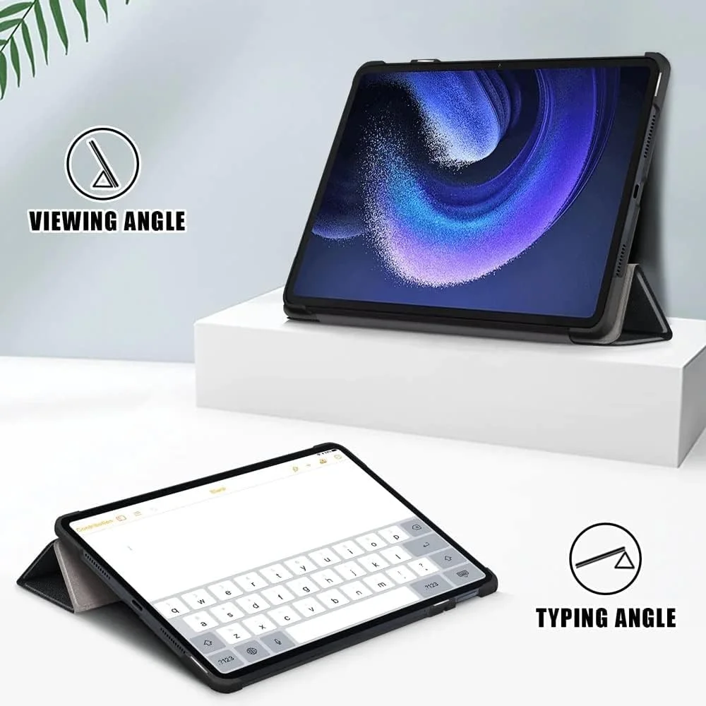کاور محافظ تبلت شیائومی Mi Pad 6/ Mi Pad 6 Pro 2023، طراحی باریک، سه تایی تاشو، چند زاویه دید، جلد هوشمند چرمی PU با قابلیت خواب/بیدار شدن خودکار، مناسب برای شیائومی پد 6/6 پرو (مشکی) کاور محافظ تبلت شیائومی Mi Pad 6/ Mi Pad 6 Pro 2023، طراحی باریک، سه تایی تاشو، چند زاویه دید، جلد هوشمند چرمی PU با قابلیت خواب/بیدار شدن خودکار، مناسب برای شیائومی پد 6/6 پرو (مشکی)