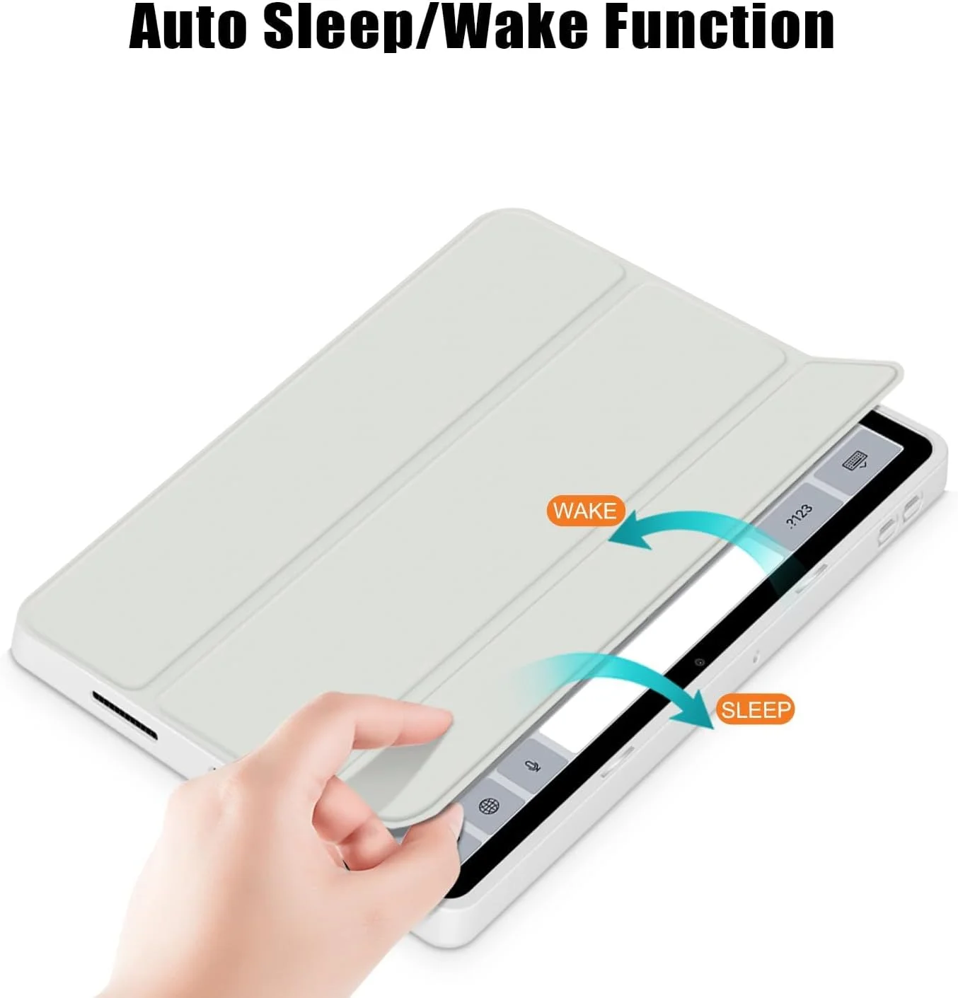 کاور نالاکال برای شیائومی Redmi Pad SE 11 اینچ 2023، کاور باریک هیبریدی [دارای جای مداد] کاور ضد ضربه با قاب پشتی شفاف برای شیائومی Redmi Pad SE خاکستری