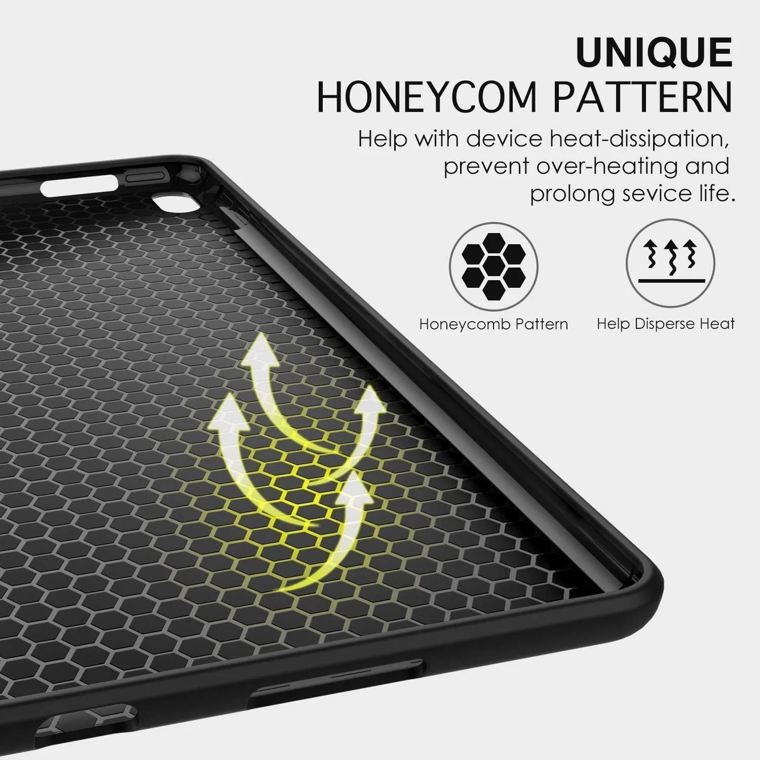 کاور تبلت شیائومی ردمی پد 10.61 اینچ 2022، کاور TPU نرم و محافظ سبک وزن باریک با قابلیت بیدار/خواب خودکار، کاور سه تایی استند برای ردمی پد 10.61 اینچ (مشکی)