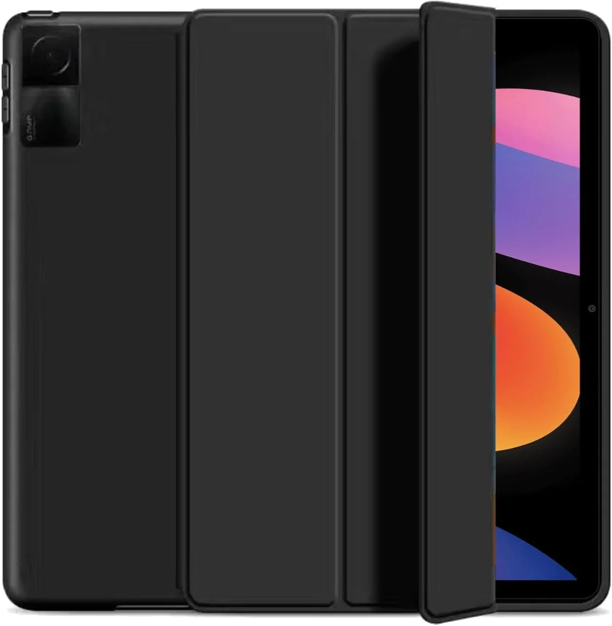 کیف محافظ تبلت شیائومی ردمی پد SE 11 اینچی (2023) اسکییدو، باریک، سه تایی، با روکش پشتی TPU نرم، قابلیت بیدار/خواب خودکار و ضد ضربه (مشکی)