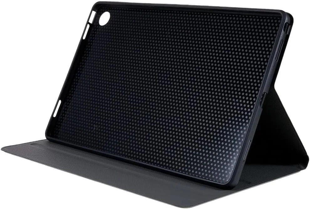 کاور تبلت شیائومی ردمی پد SE 8.7 اینچ، کاور محافظ ضد ضربه با قابلیت استند و چرخش، کاور پشتی نرم TPU، کاور چرمی KAKU مناسب ردمی پد SE (مشکی)