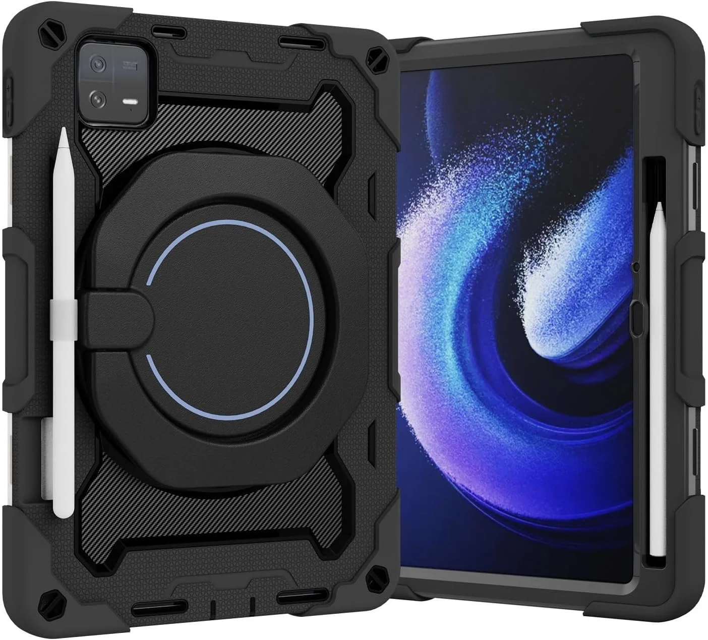 NALACAL Heavy Duty Shockproof Case for Xiaomi Pad 6/6 Pro 11 inch, 360° Rotating Ring Stand Case Armor Protective Case 3-Layers Combo Armor Case Silicone Cover for Xiaomi Pad 6 / Pad 6 Pro NALACAL Heavy Duty Shockproof Case for Xiaomi Pad 6/6 Pro 11 inch, 360° Rotating Ring Stand Case Armor Protective Case 3-Layers Combo Armor Case Silicone Cover for Xiaomi Pad 6 / Pad 6 Pro