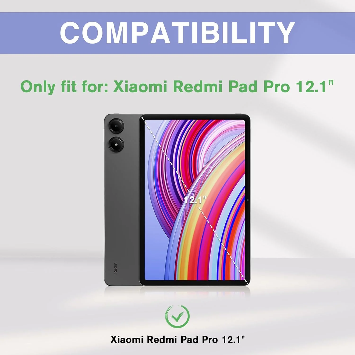 ProCase Cover for Xiaomi Redmi Pad Pro 12.1", Slim Stand Hard Back Shell Smart Cover for Xiaomi Redmi Pad Pro 12.1" -Navy ProCase Cover for Xiaomi Redmi Pad Pro 12.1", Slim Stand Hard Back Shell Smart Cover for Xiaomi Redmi Pad Pro 12.1" -Navy