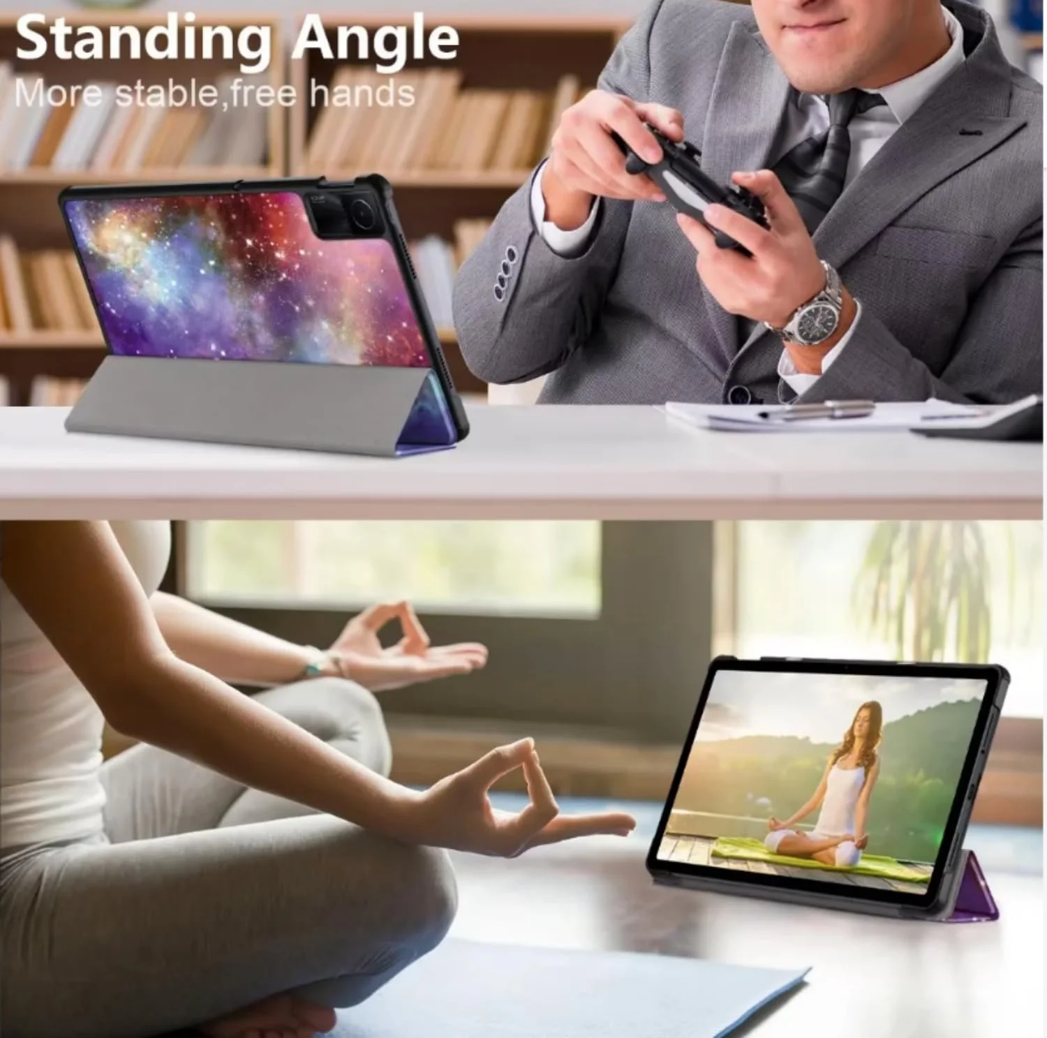SKEIDO Case Compatible with Xiaomi Redmi Pad SE 11Inch 2023 Tablet Holder Trifold Stand Soft Silicon Back Smart Case For Redmi Pad SE Cover SKEIDO Case Compatible with Xiaomi Redmi Pad SE 11Inch 2023 Tablet Holder Trifold Stand Soft Silicon Back Smart Case For Redmi Pad SE Cover