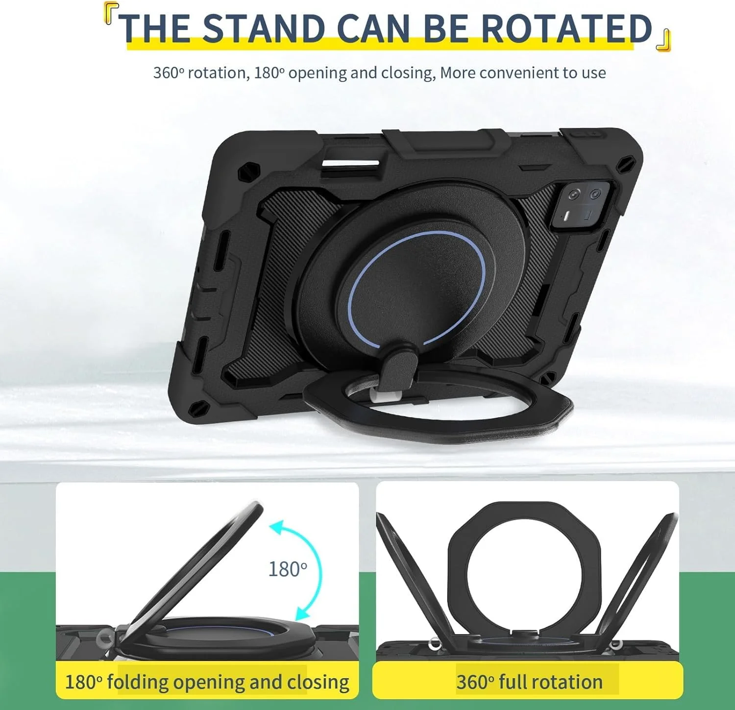NALACAL Heavy Duty Shockproof Case for Xiaomi Pad 6/6 Pro 11 inch, 360° Rotating Ring Stand Case Armor Protective Case 3-Layers Combo Armor Case Silicone Cover for Xiaomi Pad 6 / Pad 6 Pro NALACAL Heavy Duty Shockproof Case for Xiaomi Pad 6/6 Pro 11 inch, 360° Rotating Ring Stand Case Armor Protective Case 3-Layers Combo Armor Case Silicone Cover for Xiaomi Pad 6 / Pad 6 Pro
