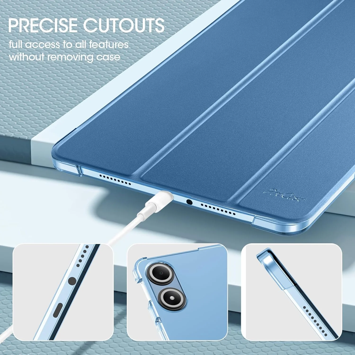 ProCase Cover for Xiaomi Redmi Pad Pro 12.1", Slim Stand Hard Back Shell Smart Cover for Xiaomi Redmi Pad Pro 12.1" -Navy ProCase Cover for Xiaomi Redmi Pad Pro 12.1", Slim Stand Hard Back Shell Smart Cover for Xiaomi Redmi Pad Pro 12.1" -Navy