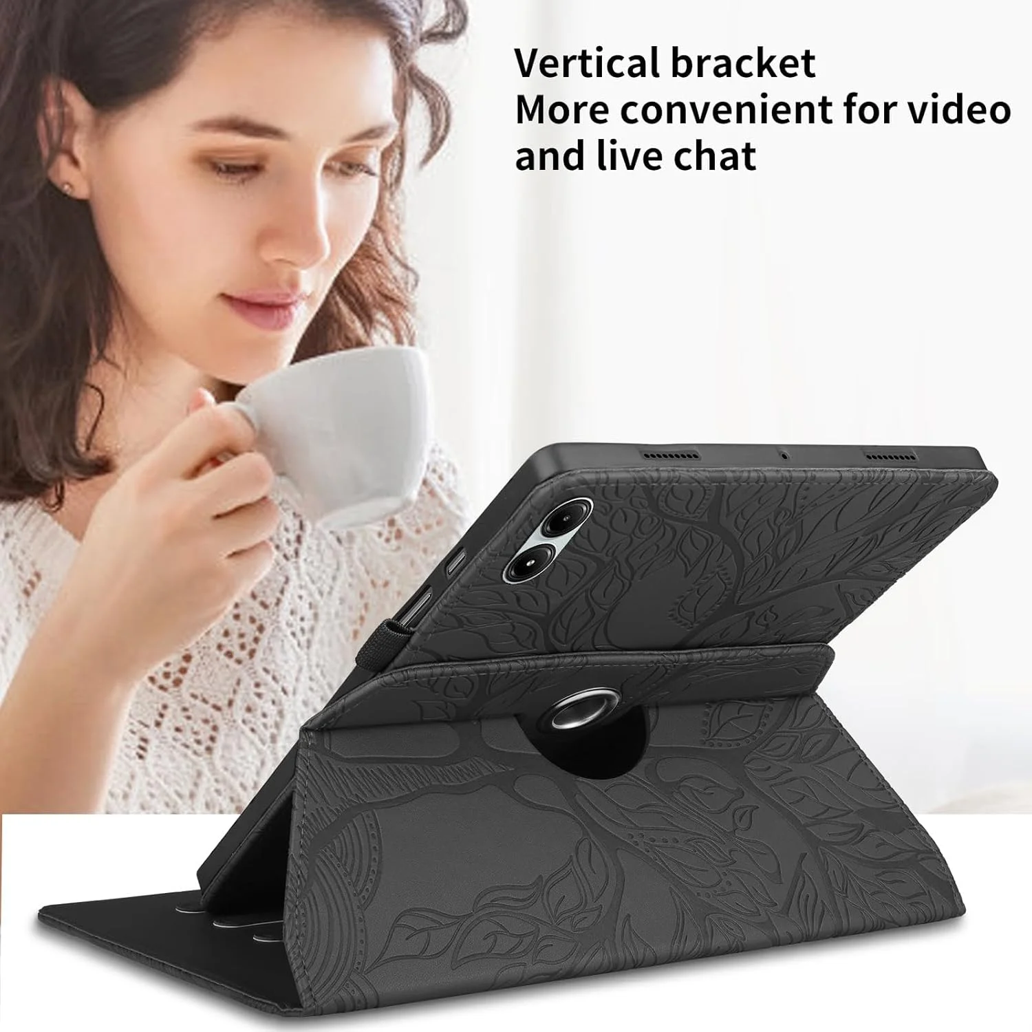 کیف چرخشی TERRIFI برای شیائومی Redmi Pad Pro 12.1 اینچ، کیف تبلت چرمی PU 2024 با پایه چرخان 360 درجه، طرح درخت سیاه، محافظ برای شیائومی Redmi Pad Pro 12.1 کیف چرخشی TERRIFI برای شیائومی Redmi Pad Pro 12.1 اینچ، کیف تبلت چرمی PU 2024 با پایه چرخان 360 درجه، طرح درخت سیاه، محافظ برای شیائومی Redmi Pad Pro 12.1